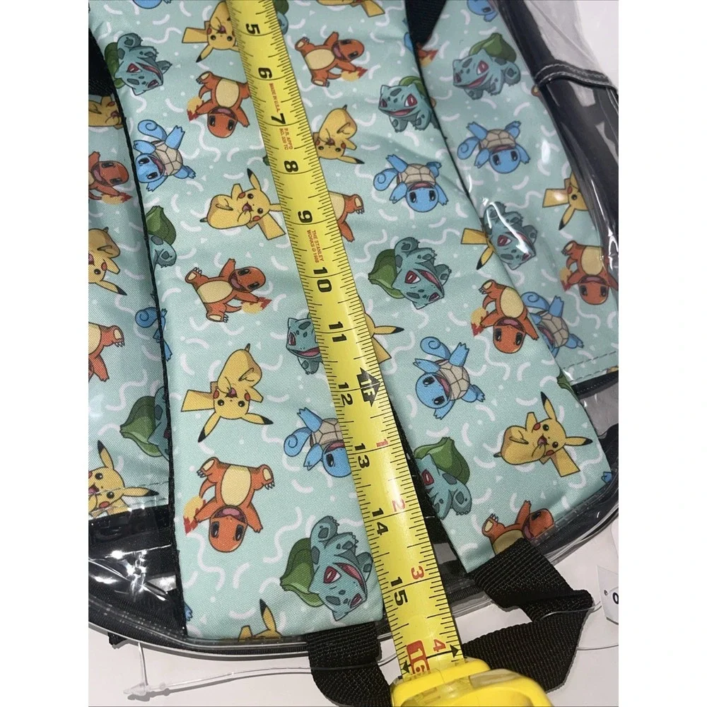 Clear See Thru‎ backpack Pokemon Pouch Stadiums School Pack Cards festival